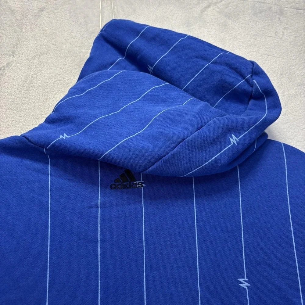 Patrick Mahomes All SZN Adidas Hoodie Mens Large Blue 80 Pullover Sweatshirt